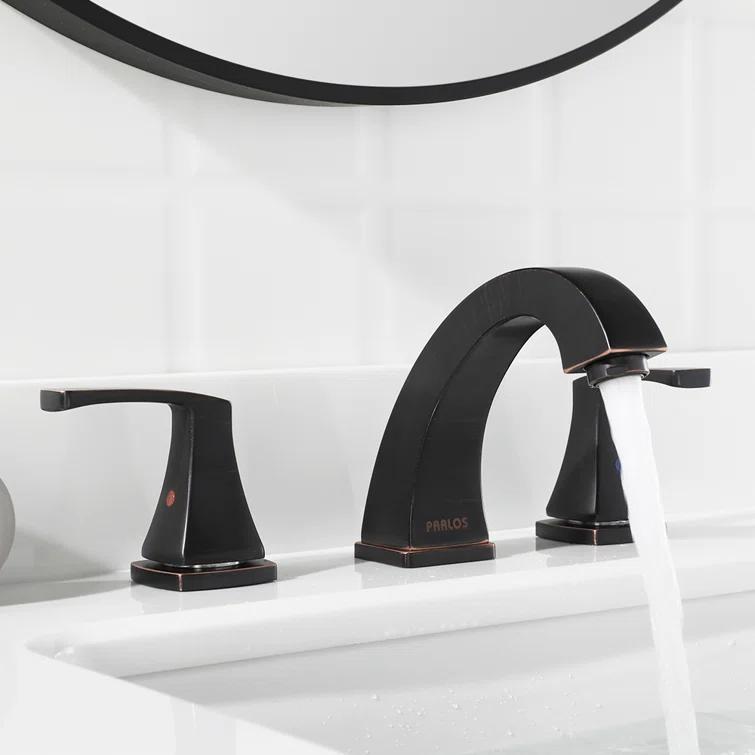 Widespread 2-handle Bathroom Faucet with Drain Assembly