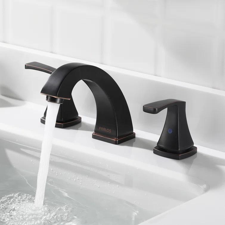 Widespread 2-handle Bathroom Faucet with Drain Assembly