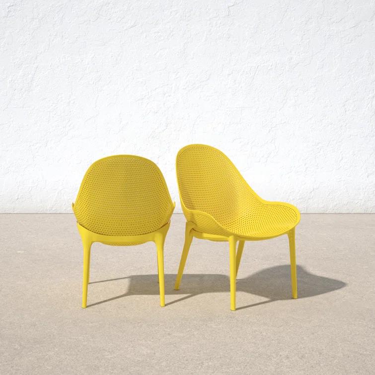 Farrah Outdoor Armless Lounge Chair