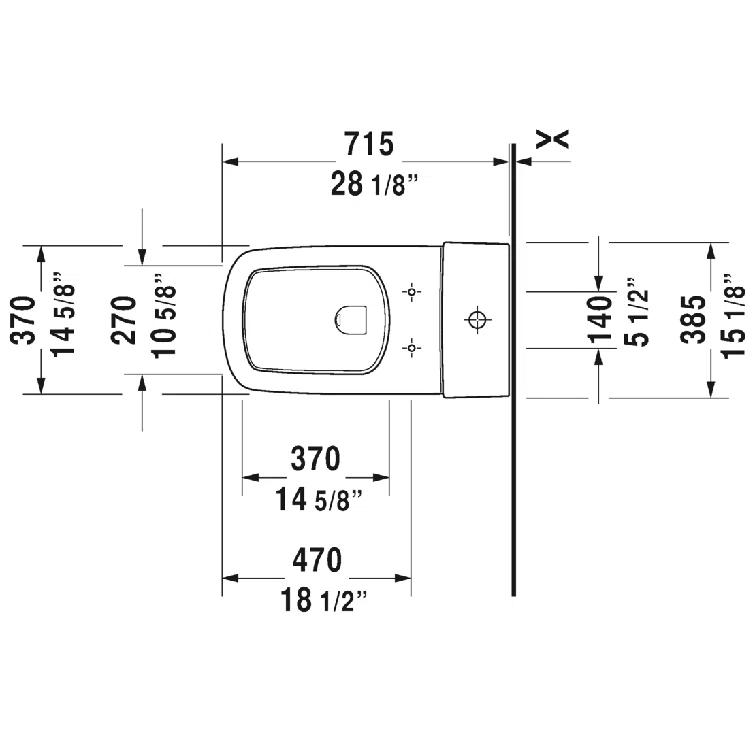 DuraStyle Dual Flush Elongated One-Piece Toilet (Seat Not Included)