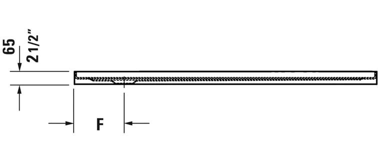 Duravit 720244000000090 Architec 36" W x 60" D Single Threshold Shower Base