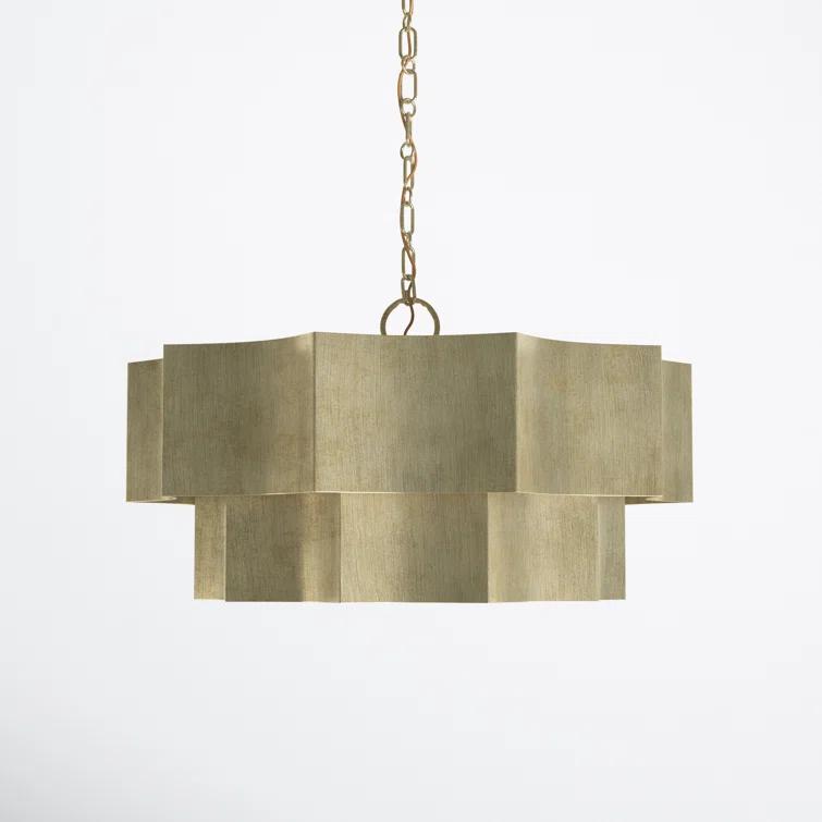 Carney 6 Light Metal Dimmable Tiered Chandelier