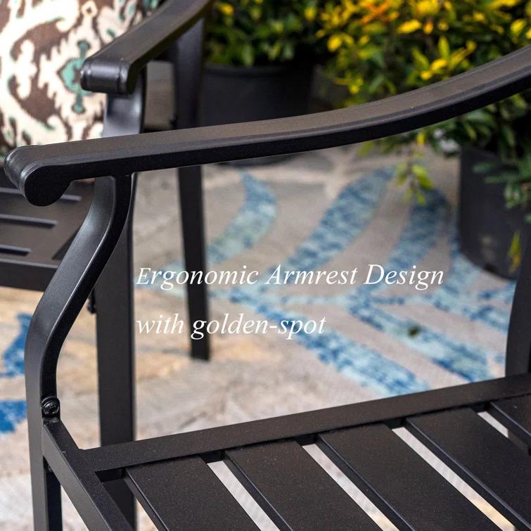 Argyri Stacking Patio Dining Chairs