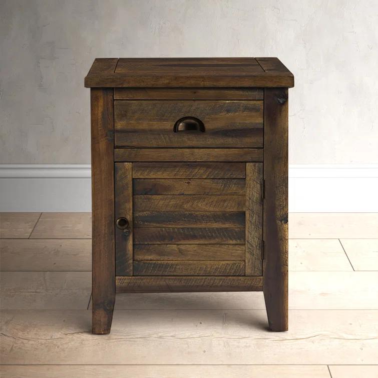 Jofran Artisan's Craft Accent Table Dakota Oak, 20" W X 13" D X 25" H, Finish, (Set of 1)