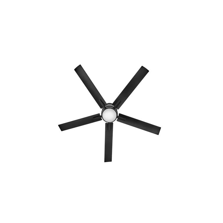 Vail Flush 52" Indoor/Outdoor Smart Ceiling Fan with Integrated LED + HIRO Remote