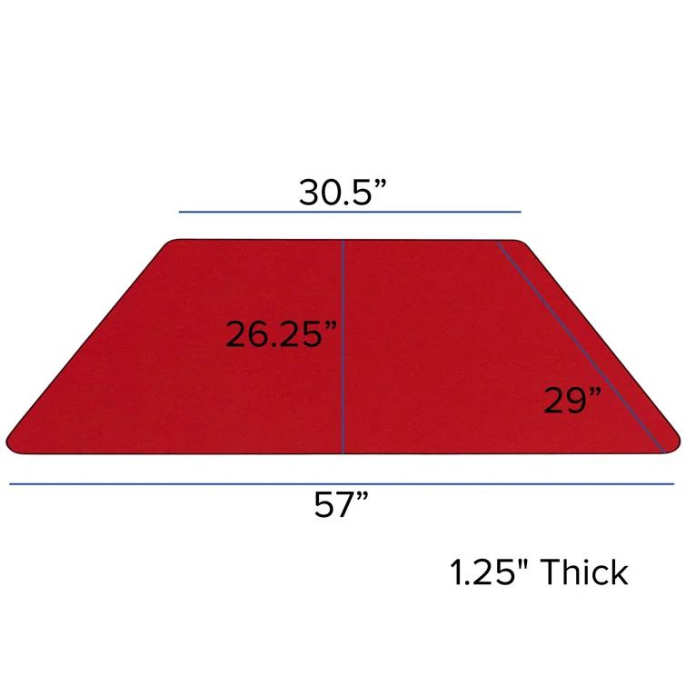 Goddard Trapezoid Thermal Laminate Activity Table with Height Adjustable Legs