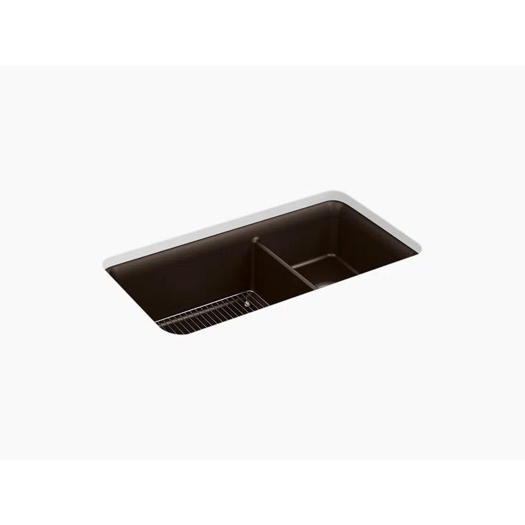 Cairn® 34" L x 18" W Double Basin Undermount with Accessories