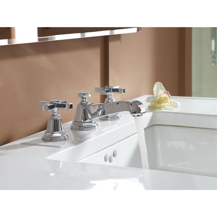 Pinstripe® Pure Widespread Bathroom Sink Faucet with Cross Handles