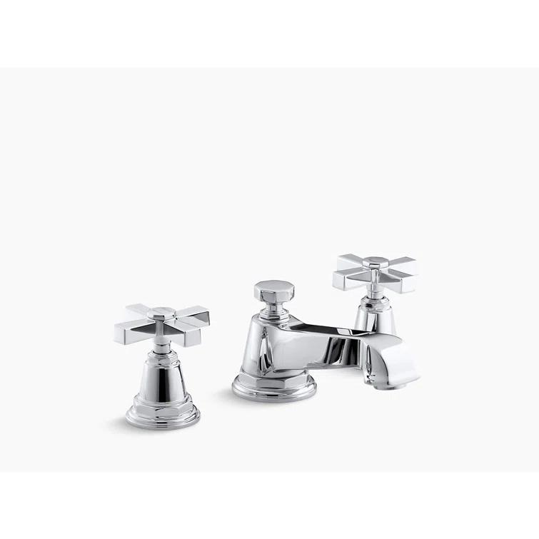 Pinstripe® Pure Widespread Bathroom Sink Faucet with Cross Handles