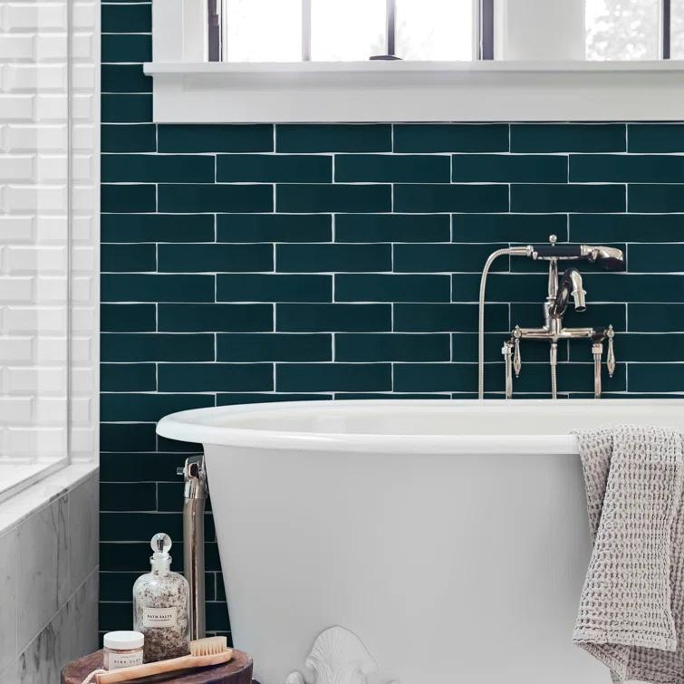 Kezma 3 in. x 12 in. Ceramic Subway Wall Tile