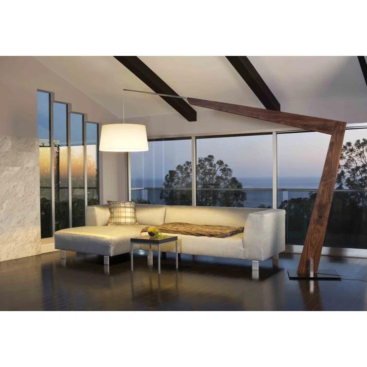Valeo 97'' Brown Task Floor Lamp