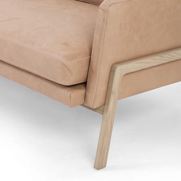 Viviana 84'' Genuine Leather Sofa
