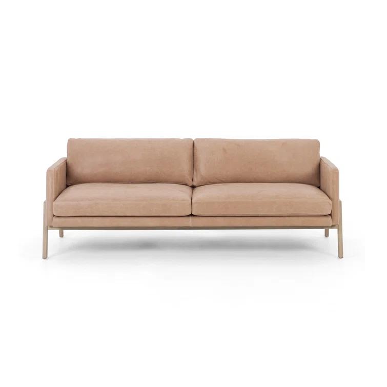 Viviana 84'' Genuine Leather Sofa