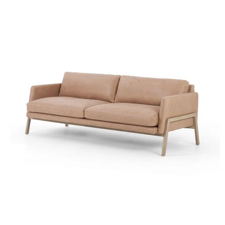 Viviana 84'' Genuine Leather Sofa