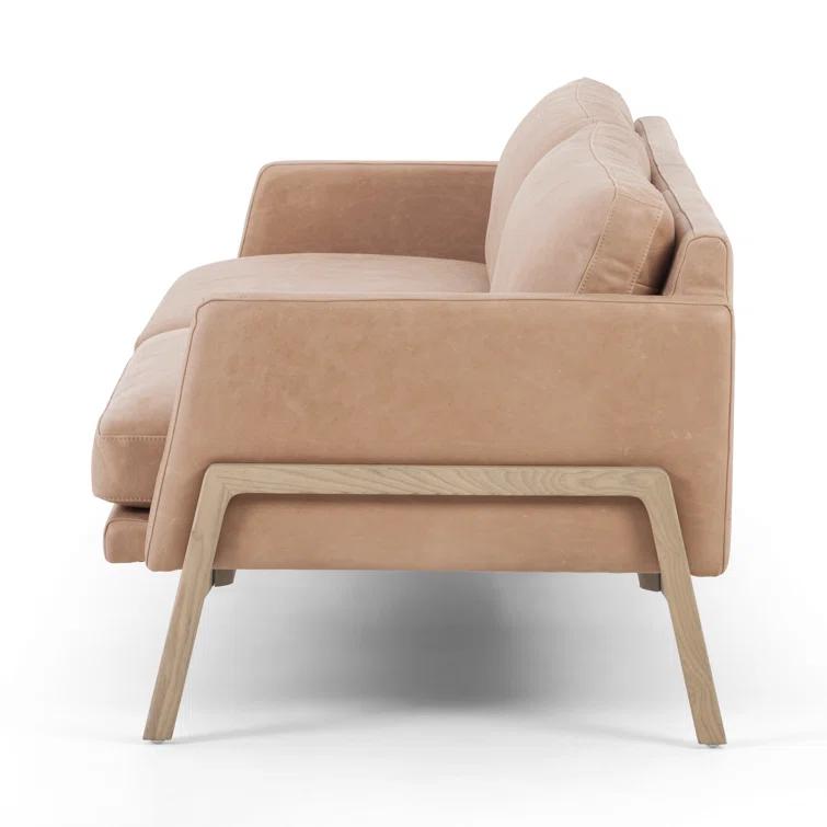 Viviana 84'' Genuine Leather Sofa