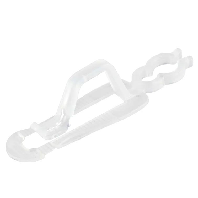 Set of 50 Clear Outdoor Universal Christmas Light Clips - 3.5"
