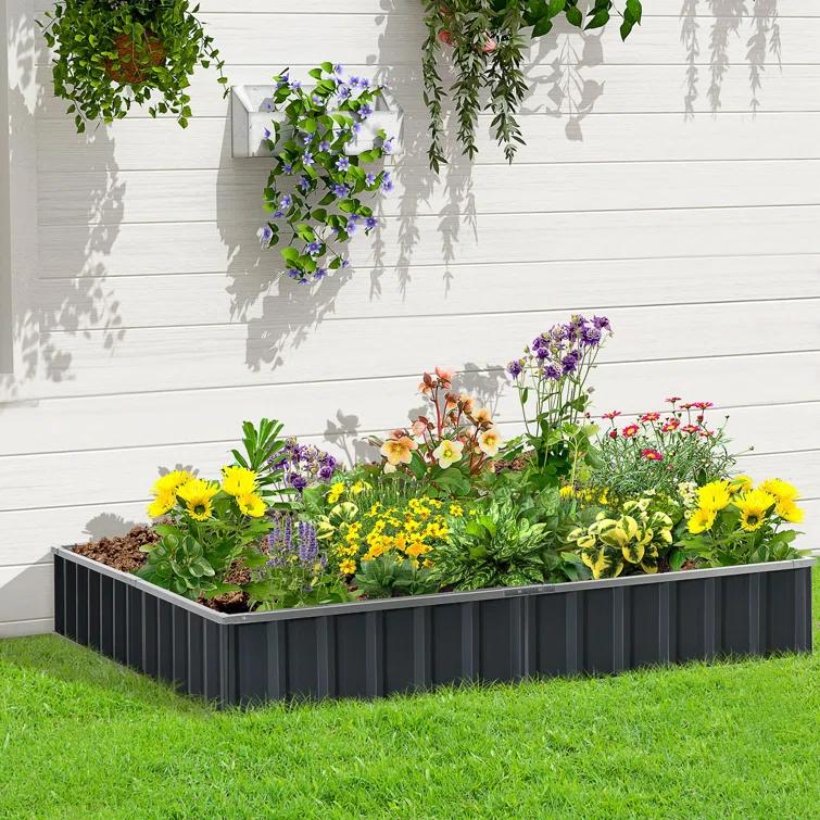 Outsunny Metal Planter Box
