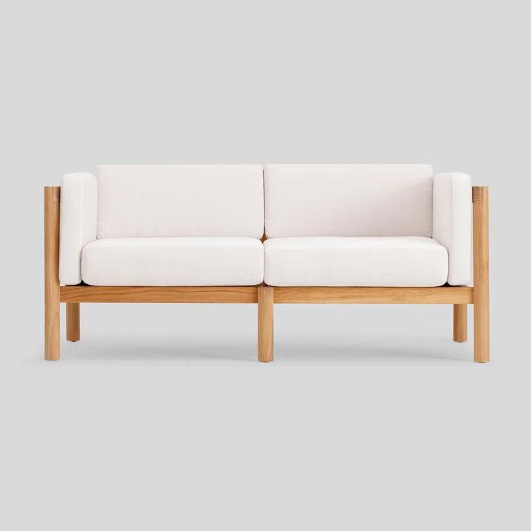 Neighbor ™ Haven 66" Canvas Outdoor Loveseat