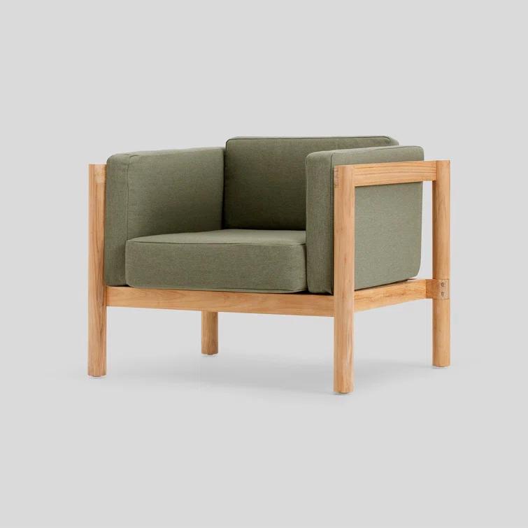 Haven Teak Outdoor Lounge Chair with Sunbrella® Cushion