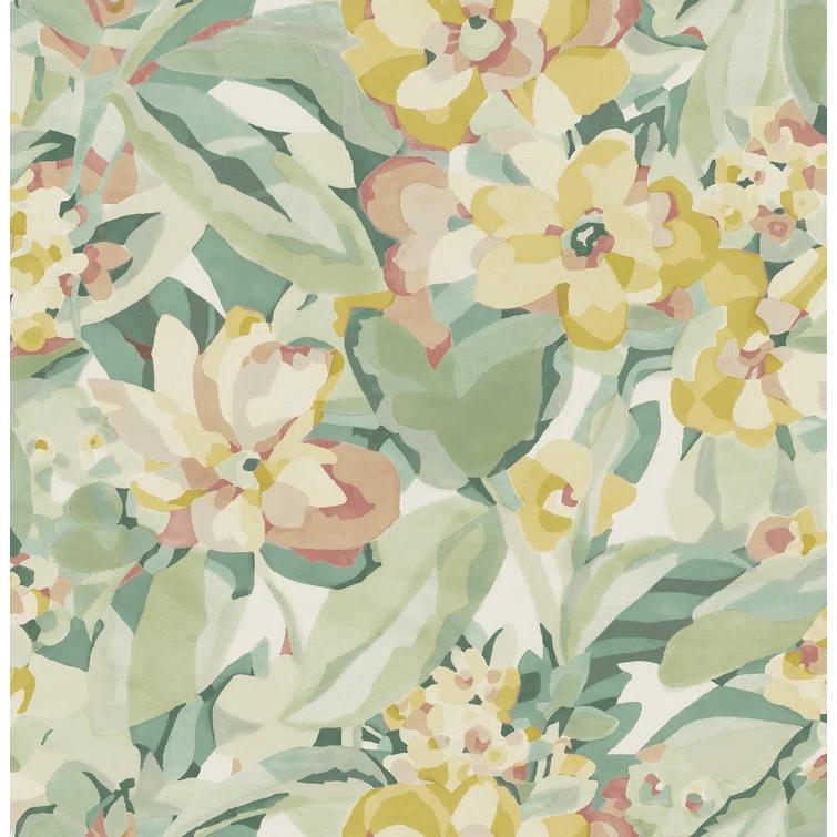Belles Fleurs Peel & Stick Floral Roll