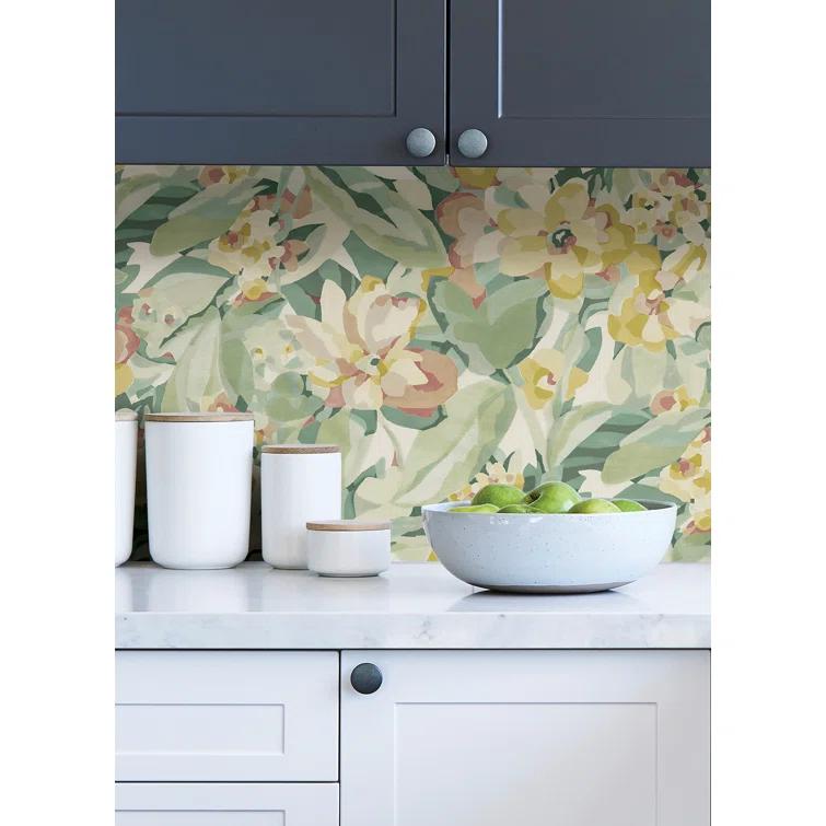 Belles Fleurs Peel & Stick Floral Roll