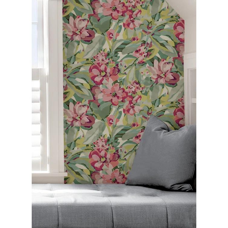Belles Fleurs Peel & Stick Floral Roll