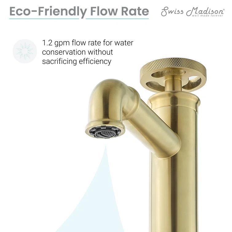 Avallon Single Hole, Single-Handle Wheel, Bathroom Faucet