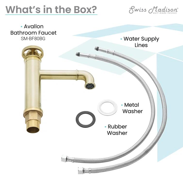 Avallon Single Hole, Single-Handle Wheel, Bathroom Faucet