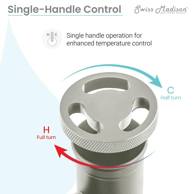 Avallon Single Hole, Single-Handle Wheel, Bathroom Faucet