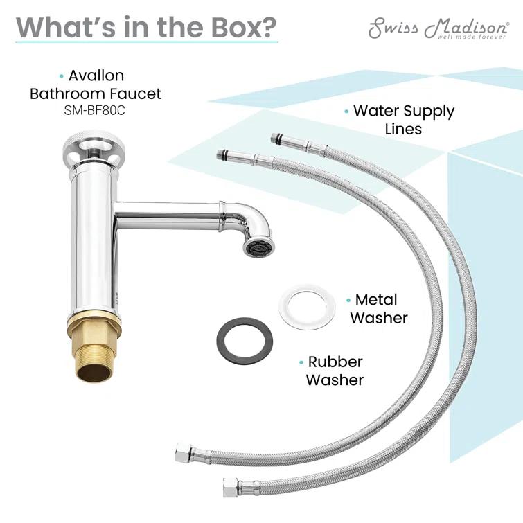Avallon Single Hole, Single-Handle Wheel, Bathroom Faucet