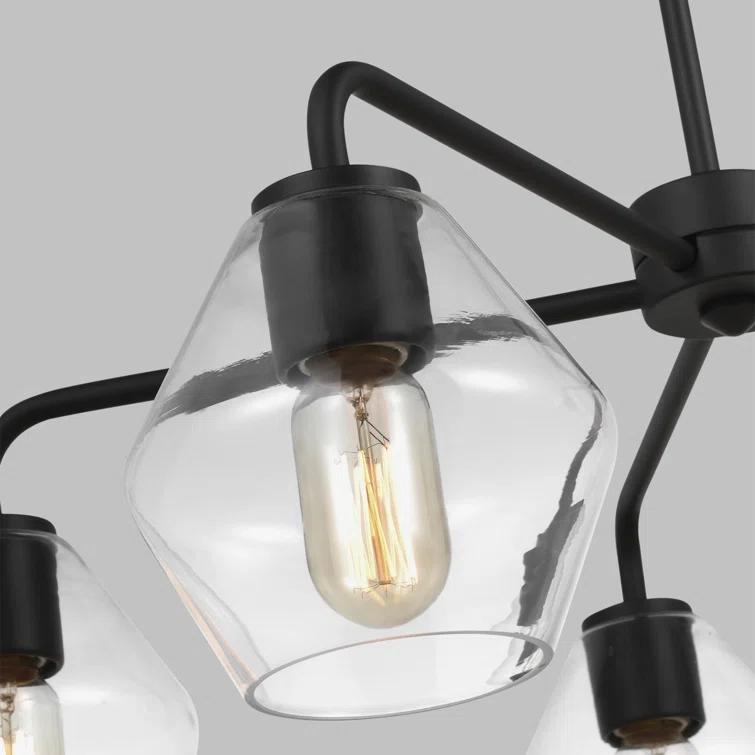 Rooks 5 Light Metal Dimmable Sputnik Chandelier