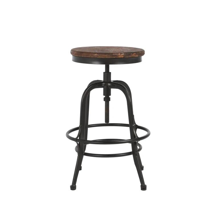 Kosas Home Piper Adjustable Counter Stool Black