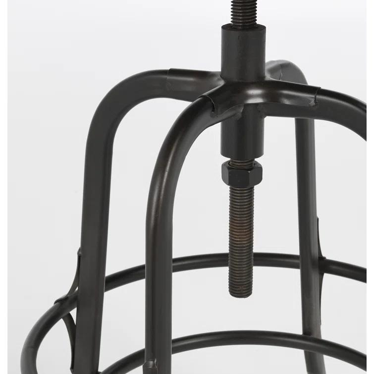 Kosas Home Piper Adjustable Counter Stool Black