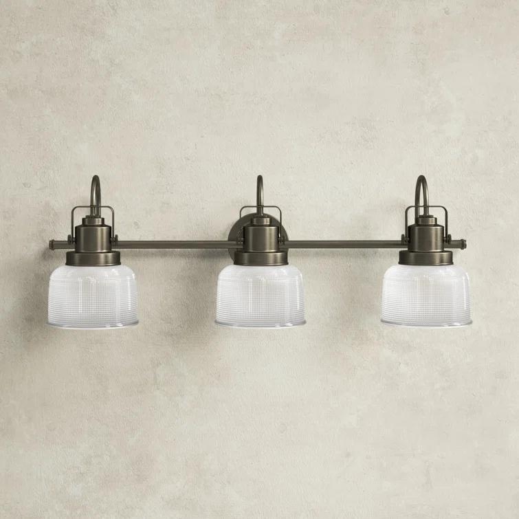 Rosser 3 Light Transparent Dimmable Vanity Light