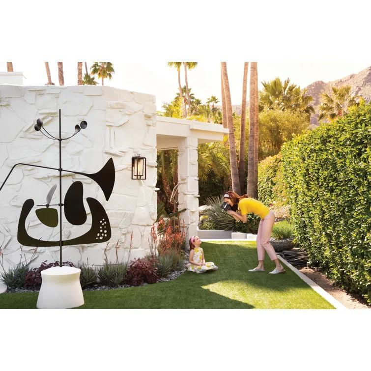 Republic Seeded Glass Outdoor Wall Mount Lantern
