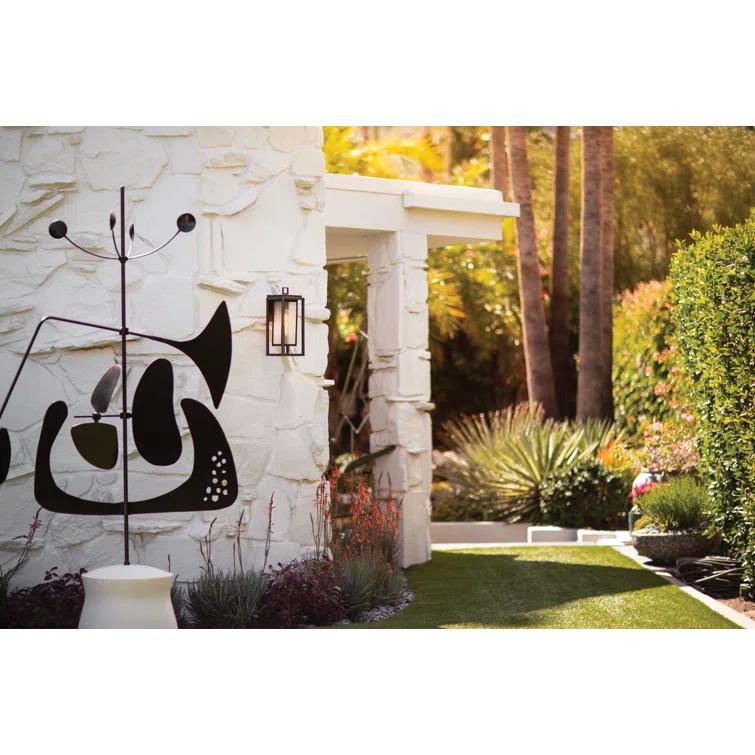 Republic Seeded Glass Outdoor Wall Mount Lantern