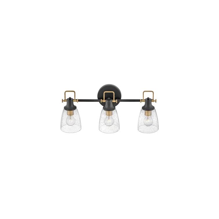 Easton 3-Light Dimmable Black Vanity light