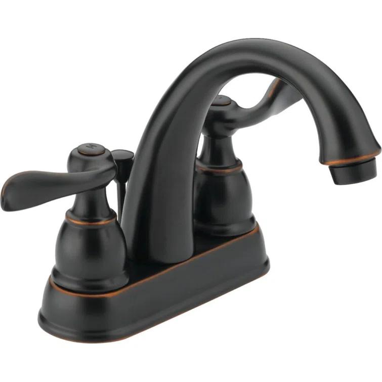 Windemere Centerset Bathroom Faucet with Drain Assembly, 2-handle Bathroom Sink Faucet