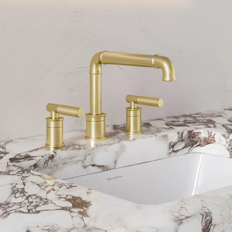 Avallon 8 in. Widespread, Sleek Handle, Bathroom Faucet