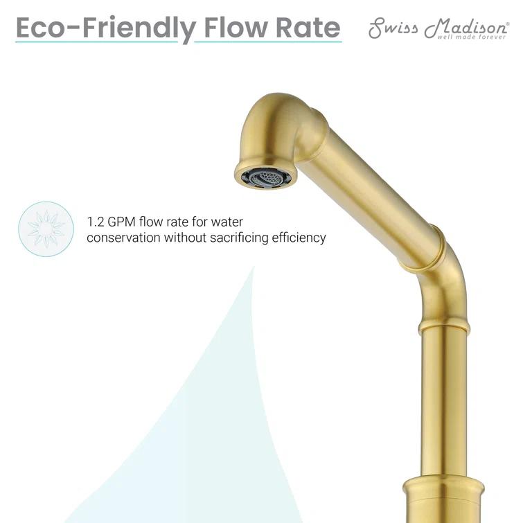 Avallon 8 in. Widespread, Sleek Handle, Bathroom Faucet