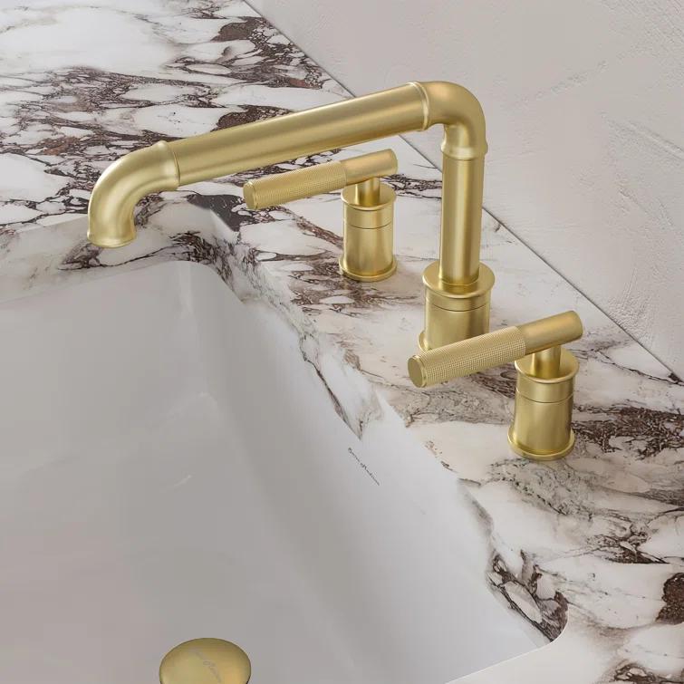 Avallon 8 in. Widespread, Sleek Handle, Bathroom Faucet