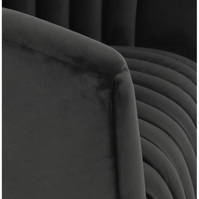 Upholstered Swivel Barrel Chair