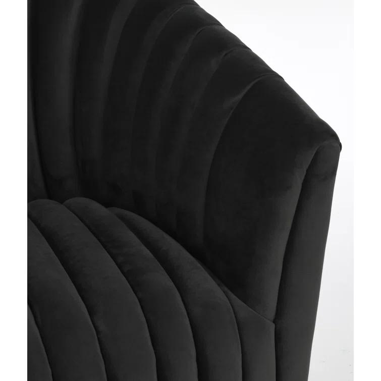 Upholstered Swivel Barrel Chair
