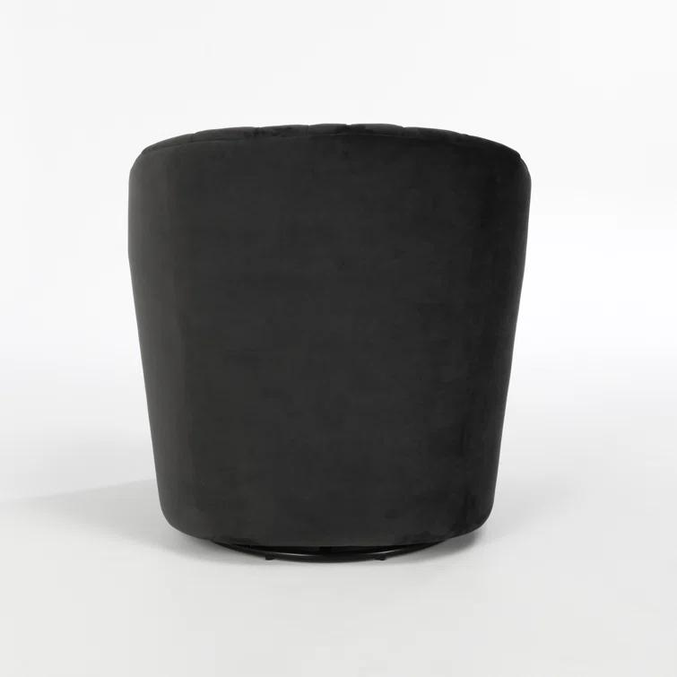 Upholstered Swivel Barrel Chair