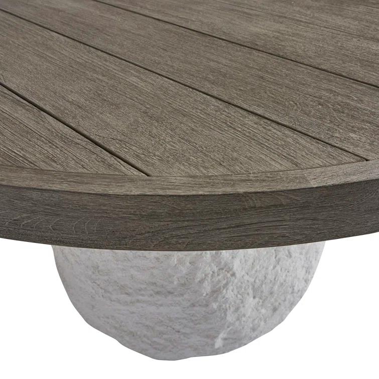 Bernhardt Savona Round Teak Outdoor Dining Table