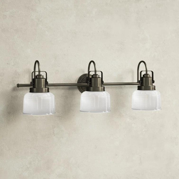 Rosser 3 Light Transparent Dimmable Vanity Light