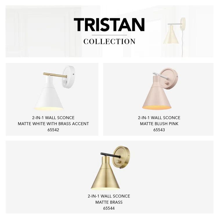 Tristan Aluminum Armed Sconce