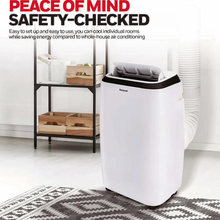 Honeywell 8,000 BTU DOE Portable Air Conditioner, 115V, for up to 500 Sq. Ft. in White