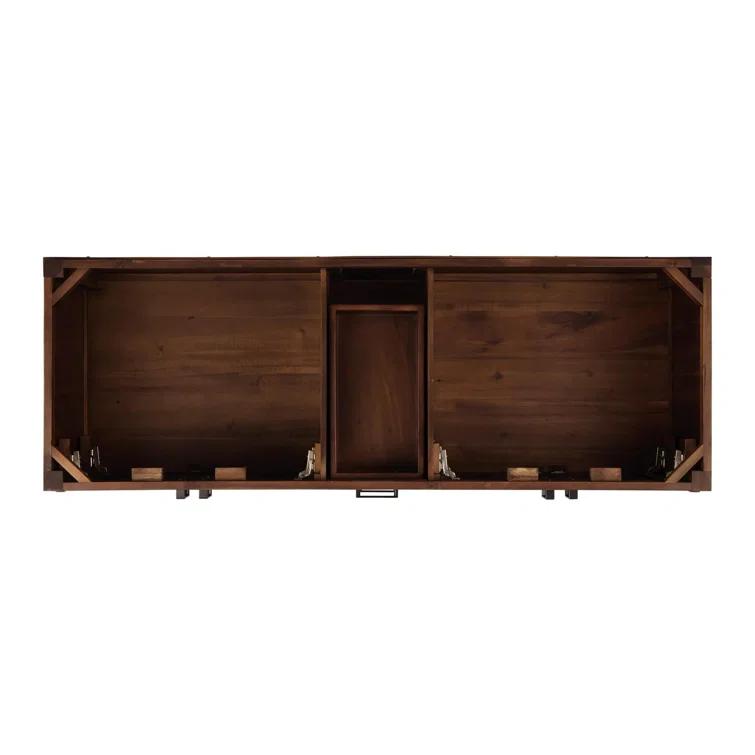Signature Hardware 60" Morris Double Bathroom Vanity - Cabinet Only