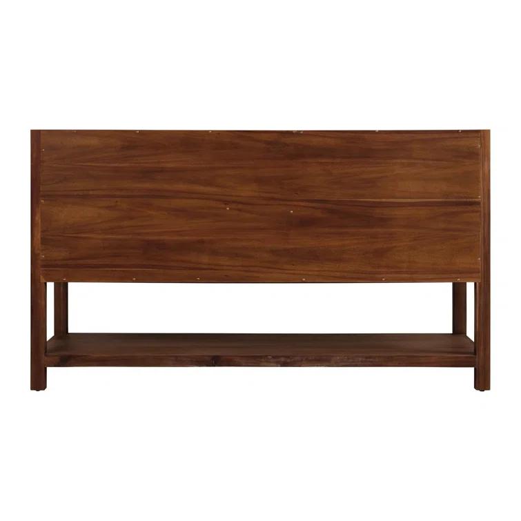 Signature Hardware 60" Morris Double Bathroom Vanity - Cabinet Only
